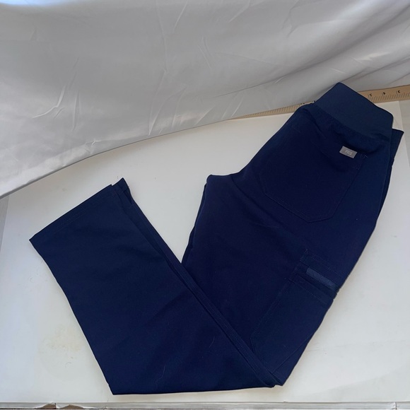 Figs Yola Skinny Scrub Pants Womens Petite Navy Size XS Extra Small - Picture 1 of 8